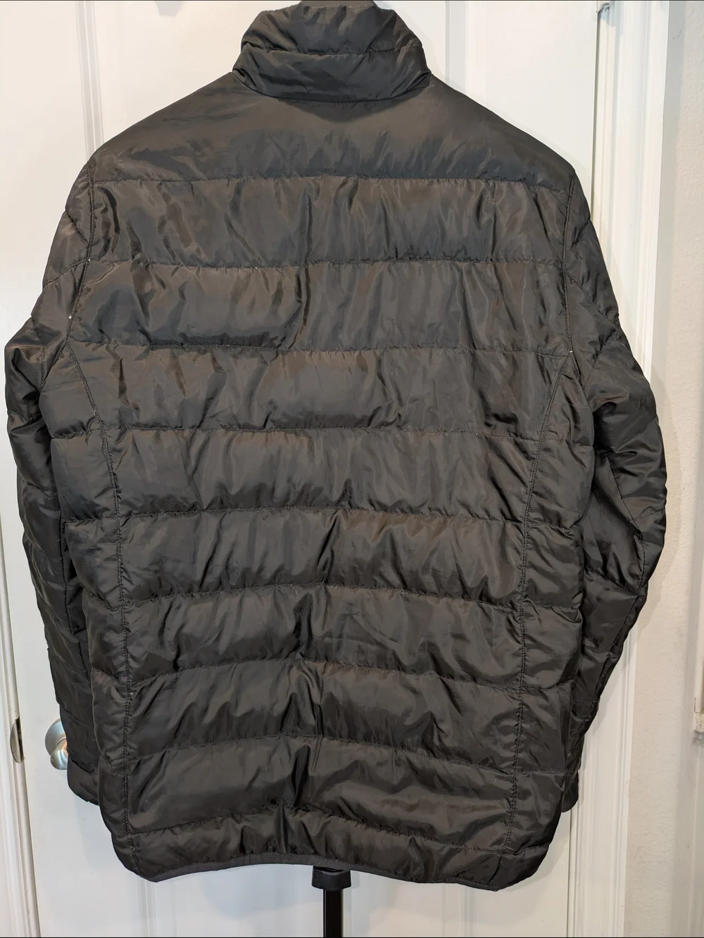 Eddie Bauer Microlight 650 Down Puffer Jacket Men's Small Black Packable